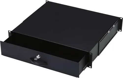 Digitus DN-19 KEY-2U-SW 19 Zoll Tastatureinschub & Dokumentenablage 2 HE Ausziehbar, Geschlossen Schwarz