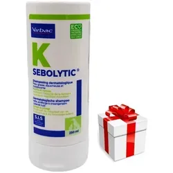 Virbac Sebolytic 250ml - Dermatologisches Shampoo für Tiere - Tiergesundheit: Effektives Shampoo zur Linderung von Seborrhoe-Symptomen bei Tieren, sorgt für gesunde Haut und glänzendes Fell.