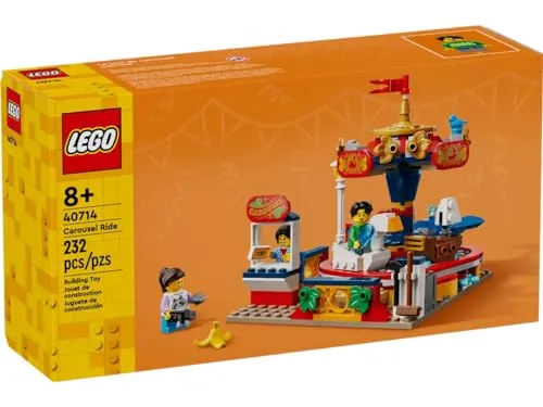 LEGO® 40714 - Karussellfahrt - Bunte Karussellfahrt für kreative Baumeister, fördert die Fantasie und sorgt für stundenlangen Spielspaß.