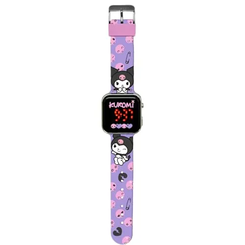 Kids Licensing Fitnessuhr KU00001, Kuromi, Lila, Lanyard