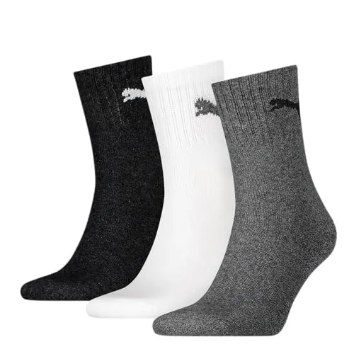 Puma Herren Short Socken, Grey/white/black, 42 EU