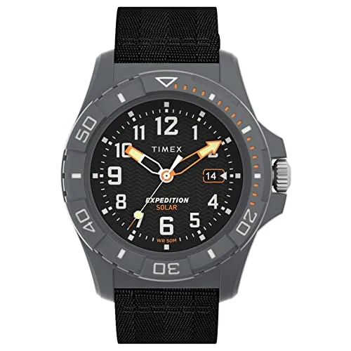Timex Watch TW2V40500 - Robuste Herrenarmbanduhr - Armbanduhren für Herren mit mattschwarzem Edelstahlgehäuse, kratzfestem Mineralglas und 5 ATM Wasserdichtigkeit – ideal für den Alltag und Abenteuer.