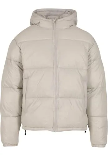 Urban Classics Herren Winterjacke Shiny Puffer Jacket - Funktionsjacken mit glänzender Optik und warmer Daunenfüllung, ideal für kalte Tage mit schützender Kapuze und praktischen Taschen.