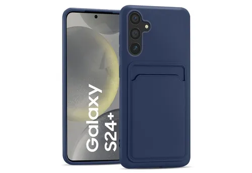 CoolGadget Handyhülle Card Case Handy Tasche für Samsung Galaxy S24+ 6,7 Zoll, Silikon Slim Schutzhülle mit Kartenfach für Samsung S24 Plus 5G Hülle