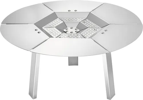 VEVOR Wärmeverteiler für Feuerschale, 508x254 mm in weiß von Vevor