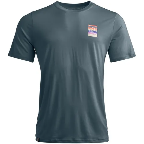 Ortovox 140 Cool Mtn Gradient TS Men - T-Shirt für Bergsport - T-Shirts & Longsleeves mit 100 % Funktionalität: Merinowolle und TENCEL sorgen für Temperatur- und Feuchtigkeitsregulierung sowie angenehme Kühlung.