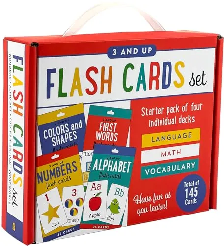 Produktbild Flash Cards Set: Alphabet, Colors & Shapes, First Words, and Numbers Four Pack Set