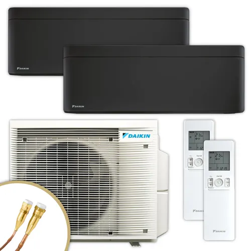 DAIKIN Multisplit Klimaanlage | Stylish | schwarz | 2,0 kW + 3,4 kW Quick Connect