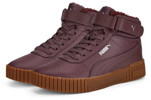 PUMA Carina 2.0 Mid WTR Sneaker für Damen - Stylischer Mid-Cut Sneaker in Dusty Plum, inspiriert von den 80ern. Mit bequemer Schnürung und warmer Fütterung ideal für kühle Tage. Perfekt für Freizeit und Casual-Looks.