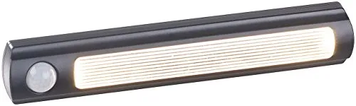 Luminea Schranklampe Batterie: Batterie-LED-Schrankleuchte, PIR- & Lichtsensor, 0,6 W, 25 Lm, 3000 K (Schrankbeleuchtung, LED Schrankbeleuchtung, Schrank Innenbeleuchtung kabellos)
