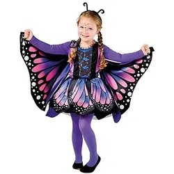 W WIDMANN MILANO Party Fashion - Kinderkostüm Schmetterling, Kleid mit Tutu, Flügel, Tierkostüm, Faschingskostüme