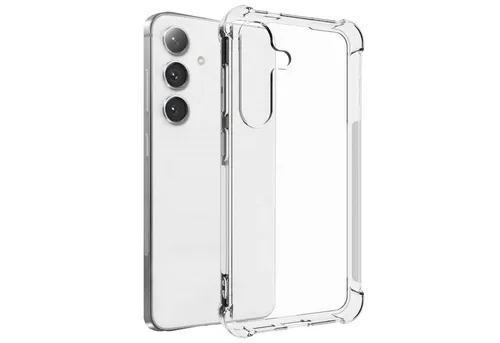 mtb more energy Smartphone-Hülle Clear Armor Case für Samsung Galaxy S24, Transparente TPU Schutzhülle Case Backcover mit Anti-Shock Verstärkung