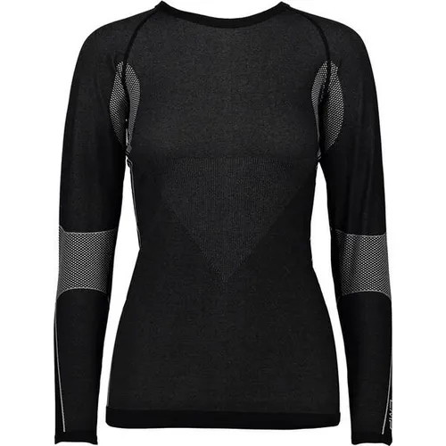 CMP Woman Seamless Sweat nero (U901) 40/42 - Funktionale Langlauf Unterwäsche für Frauen, nahtloses Design mit 360-Grad-Stretch für maximale Bewegungsfreiheit und Atmungsaktivität. Ideal für Outdoor-Abenteuer, hält warm und trocken dank innovativer Dry Function-Technologie.
