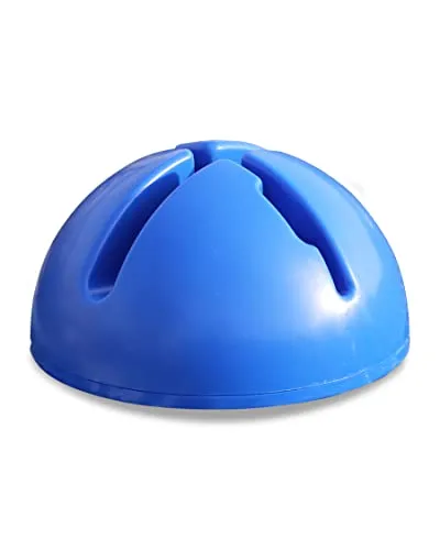 SPORTIKEL24 X-Standfuß Blau – für Ø 25 mm Stangen & Ringe – beschwerbarer Multifunktionsfuß für standfeste Slalom- & Hürdenaufbauten im Agility, Fußball & Hundesport