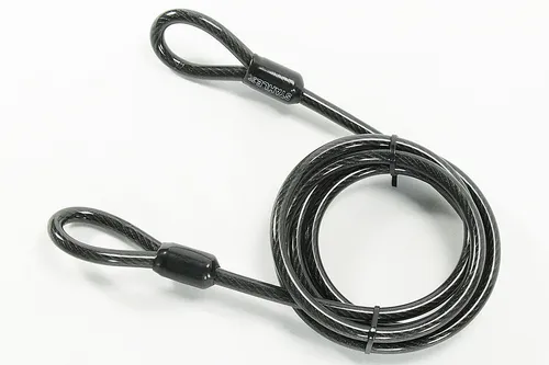 WOW Stahlkabel 150 cm Ø 8 mm Sicherheitskabel mit Schlaufen Schlaufenseil