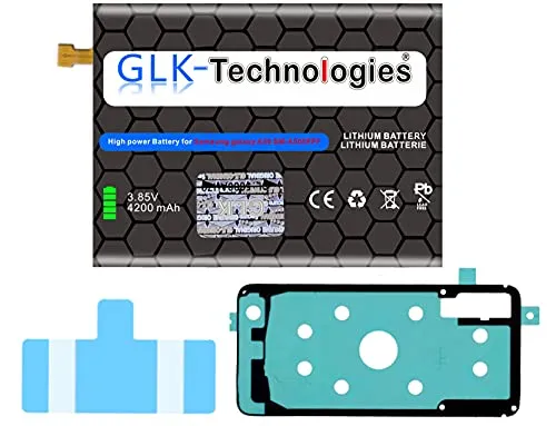 High Power Ersatzakku kompatibel mit Samsung Galaxy A50 A505F A30 A305F A20 A205F EB-BA505ABU | Original GLK-Technologies Battery | accu | 4200 mAh Akku | inkl. 2X Klebebandsätze