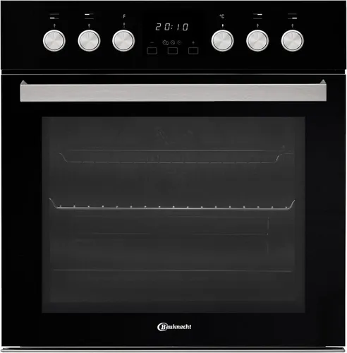BAUKNECHT Einbaubackofen HVS5 TH8VS3 ES, Schwarz – Energieeffizienter Heißluftherd