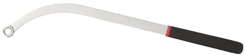 KS Tools 150.1205 Keil- und Zahnriemen-Schlüssel, 460mm, 19mm - Keil- und Zahnriemen-Spannrollenschlüssel, erleichtert den Riemenwechsel bei VAG-Fahrzeugen ohne Servicestellung, mit ergonomischem, kunststoffbeschichtetem Griff für Komfort.