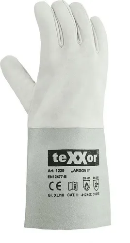 teXXor Arbeitshandschuh-Set Schweißerhandschuhe Argon Ii