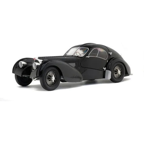 Solido Bugatti Type 57 SC Atlantic Schwarz 1/18 - Fertigmodell im Maßstab 1/18, detailgetreu und perfekt für Sammler, sorgt für beeindruckende Präsentation.