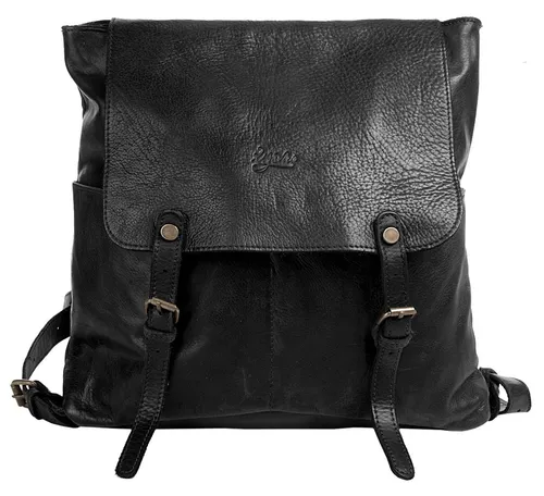 X-ZONE Rucksack Damen 019999 schwarz - Eleganter Leder Rucksack für Damen mit Vintage Charme, weich und einzigartig, ideal für Alltag und Freizeit. Viel Stauraum und praktische Fächer für alles, was Sie brauchen!