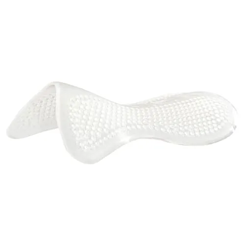 Acavallo Gel Pad Massage ohne Erhöhung - Transparent, ideal für komfortable Sattelanpassung ohne Halsteilanbringung