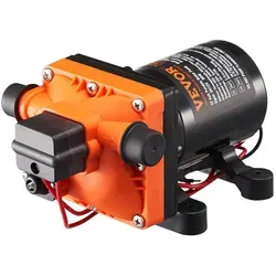 VEVOR 12-V-Membranpumpe 11,36 L/min - Wasserpumpen für Wohnmobile, Yachten und Camper mit hoher Durchflussrate von 11,36 L/min und automatischem Druckschalter für konstanten Wasserdruck.