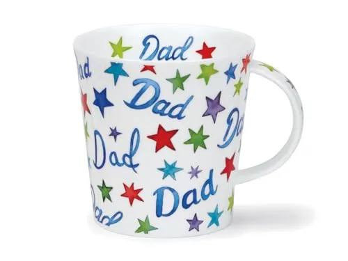 Dunoon Becher Cairngorm Dad 2021 - 0,48l - Kaffeetassen & Becher aus feinstem Fine Bone China, mit 480 ml Volumen und elegantem Aquarelldesign, perfekt als Geschenk für Väter und für den täglichen Genuss.