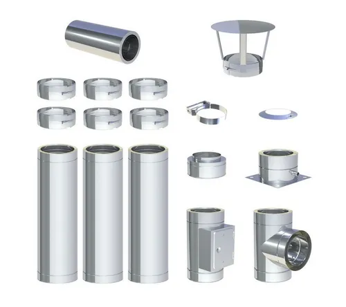 Jeremias DW-ECO 2.0 Schornstein Komplettset 3,8 m Ø130mm - Hochwertiges 3,8 m Schornstein-Komplettset Ø 130 mm für die Bodenmontage. Robust, langlebig und einfach zu montieren – ideal für verschiedene Brennstoffe. Inklusive aller notwendigen Komponenten.