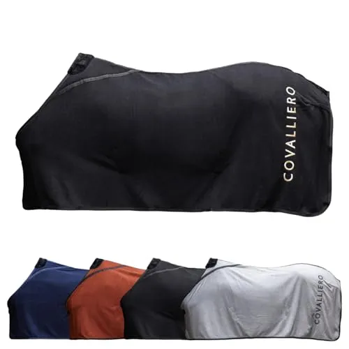 Covalliero Transport- und Abschwitzdecke Fleece Black HW 2025 (XXL (165 cm))