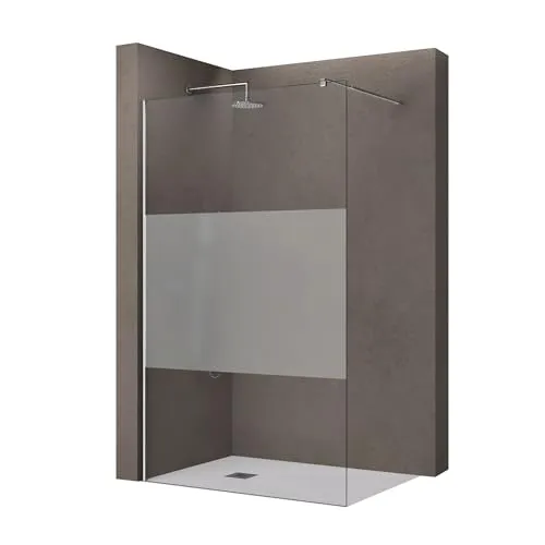 doporro Walk-in-Dusche Duschwand aus ESG, transparent - Walk-In Dusche mit 10mm Einscheibensicherheitsglas, beidseitig montierbar und mit Nano-Beschichtung für einfache Reinigung.