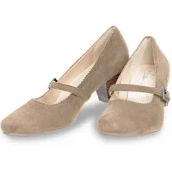 Hirschkogel Pumps 3003400-66 taupe - Elegante Pumps in hellbraun aus 100% Leder mit einer bequemen Absatzhöhe von 4,5 cm, ideal für stilvolle Anlässe.