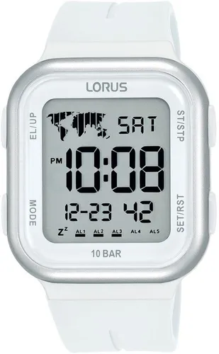 LORUS Chronograph R2355PX9 - Digitale Armbanduhr mit Stoppfunktion - Digitaluhr mit Quarz-Antrieb, wasserdicht bis 10 bar und Multifunktionsalarm. Ideal für Sport und Alltag, bietet präzise Zeitmessung und modernes Design.