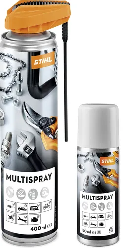 STIHL Multifunktionsspray 400 ml – Vielseitiges Schmiermittel - Schmiermittel-Spray für vielseitige Anwendungen: Löst Rost, Teer und schützt als Korrosionsschutz. Ideal für Werkzeuge und Geräte.
