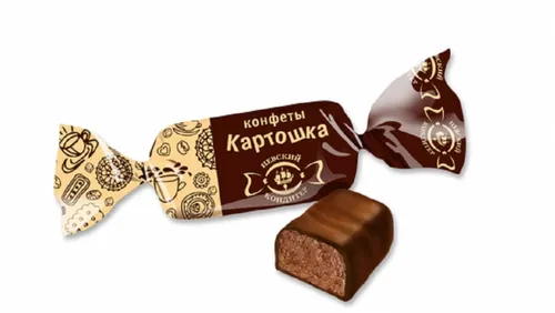 Pralinen Konfekt KARTOSHKA 1 kg Nevskij Konditer  Süßigkeiten Packung