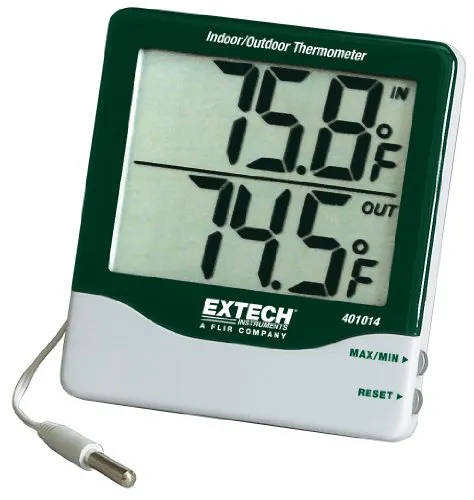 Produktbild Extech Großziffriges Innen/Außenthermometer, 1 Stück, 401014