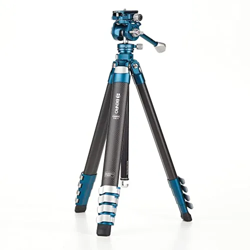 Benro Cyanbird Carbon Stativ inkl. FS20PRO Kopf - Stativ für Fotografen, extrem leicht und stabil, ideal für Outdoor- und Landschaftsaufnahmen.