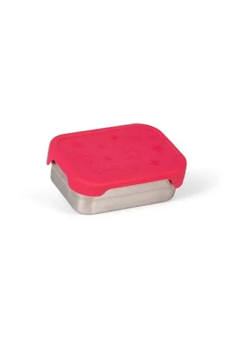 ergobag Edelstahl Brotdose 2er Set mit Snack-Box - BPA-frei und spülmaschinenfest - Praktisches 2er Set aus robustem Edelstahl mit Silikondeckel. Ideal für den Transport von Kindermahlzeiten, geruchs- und geschmacksneutral. Spülmaschinenfest und in verschiedenen Farben erhältlich.