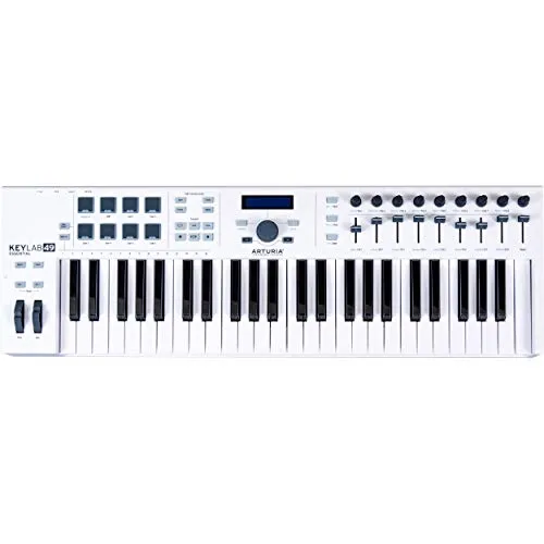 Arturia Keylab 49 Essential MIDI Controller - MIDI Controller mit 49 anschlagdynamischen Tasten, ideal für Musikproduktion und kreative Kompositionen.