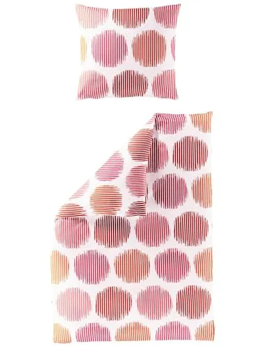 Bierbaum Seersucker Bettwäsche orange 135x1 cm - Hochwertige Bettwäsche aus Seersucker, atmungsaktiv und pflegeleicht. Ideal für ganzjährigen Einsatz in Ihrem Schlafzimmer.