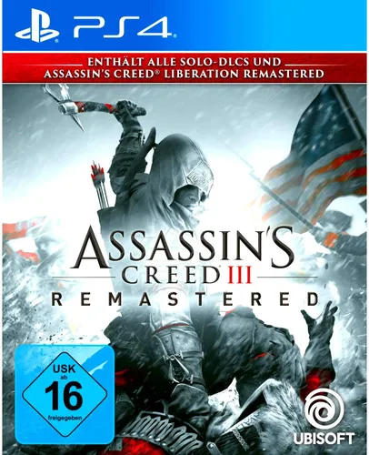 Assassin’s Creed 3 Remastered - PS4 - Remaster des beliebten Action-Adventures, erlebe die Geschichte von Connor in atemberaubender Grafik auf der PlayStation 4. Ideal für Fans und Neueinsteiger!