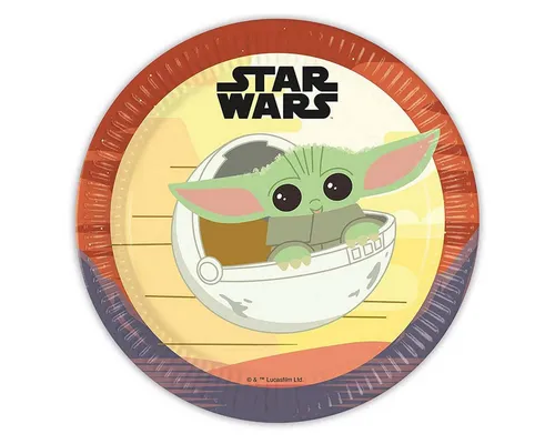 Procos Pappteller Pappteller The Mandalorian, Ø23cm/8Stk. FSC