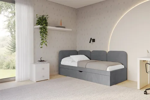 ALTDECOR Jugendbett ALVY mit Bettkasten und Matratze