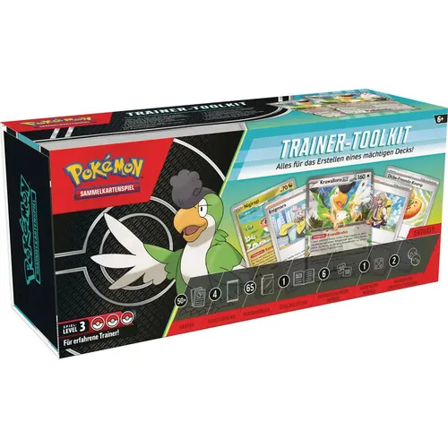 Pokémon-Sammelkartenspiel: Trainer-Toolkit - Über 50 nützliche Karten, 4 Boosterpacks und alles für strategische Deck-Entwicklung