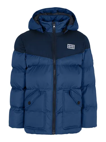 LEGO kidswear LWJEBEL 733 Jacke - Dunkelblau für Kinder - Outdoor Freizeitjacken für Kinder, bietet hervorragenden Schutz vor Regen und Wärme dank hochwertiger Daunenfüllung, mit abnehmbarer Kapuze für flexible Anpassung an Wetterbedingungen.