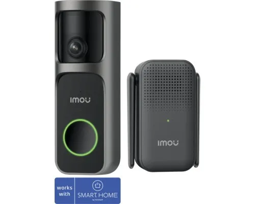 Imou Videocitofono 3S Batteria 2.5K - Moderne Sprechanlage mit Fisheye-Objektiv und AI-Personenerkennung. Ideal für Sicherheit und Komfort im Alltag.
