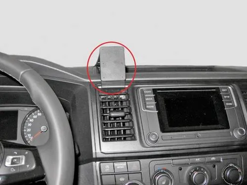 Brodit ProClip VW Caravelle/T6 Transporter/Pickup (Bj. 16-20) - Handy-Kfz-Halterung - Kfz-Handyhalterung speziell für Comfort Dashboard, bietet eine sichere Befestigung für Ihr Smartphone und sorgt für optimale Sicht während der Fahrt.