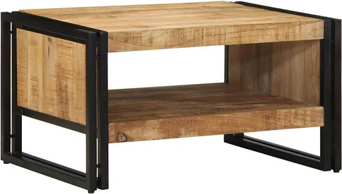 vidaXL Couchtisch aus rauem Massivholz Mango 70x50x38 cm von vidaXL
