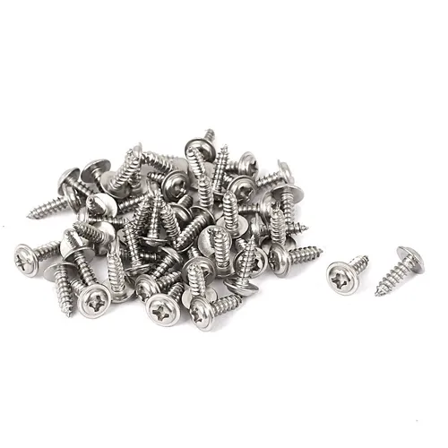 50x Blechschrauben Kreuzschlitzkopf Schrauben Edelstahl Selbstschneidend 3x10mm