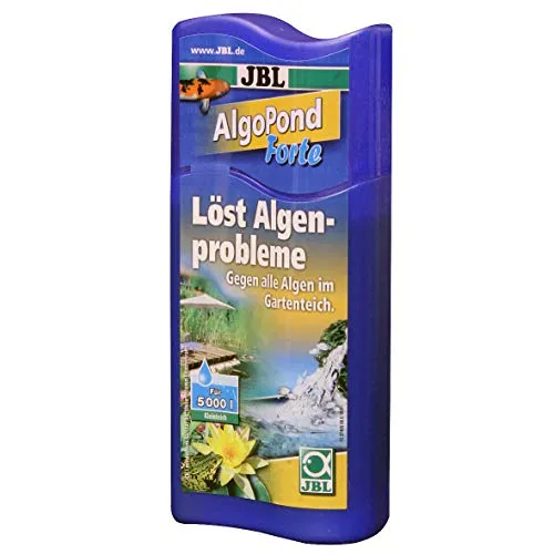 JBL Algo Pond Forte 27405 Wasseraufbereiter gegen alle Algen im Gartenteich, 250 ml